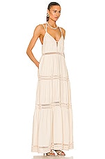 SIMKHAI Rocky Maxi Dress in Shell, view 2, click to view large image.