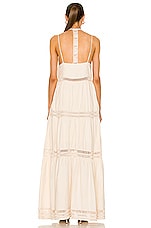 SIMKHAI Rocky Maxi Dress in Shell, view 3, click to view large image.