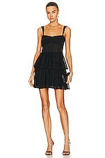 SIMKHAI Annabelle Tulle Dress in Black, view 1, click to view large image.