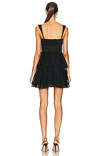 SIMKHAI Annabelle Tulle Dress in Black, view 3, click to view large image.