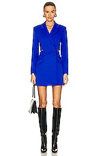 SIMKHAI Kylo Blazer Mini Dress in Cobalt, view 1, click to view large image.
