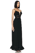 SIMKHAI Maude Bustier Gown in Black, view 2, click to view large image.
