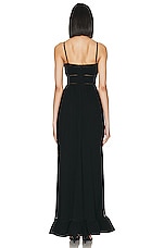 SIMKHAI Maude Bustier Gown in Black, view 3, click to view large image.