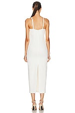 SIMKHAI Caspian Bustier Dress in White, view 4, click to view large image.