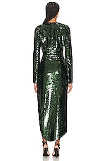 SIMKHAI Emersyn Midi Dress in Emerald, view 4, click to view large image.