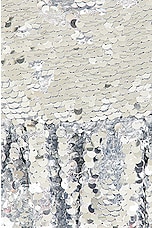 SIMKHAI Mallory Bubble Mini Dress in Silver, view 5, click to view large image.