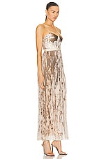 SIMKHAI Brielle Bustier Gown in Blush, view 2, click to view large image.