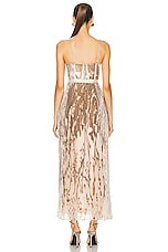 SIMKHAI Brielle Bustier Gown in Blush, view 3, click to view large image.