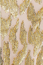 SIMKHAI Camryn Mini Dress in Gold, view 5, click to view large image.