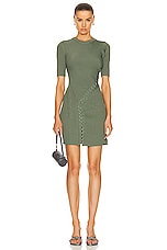 SIMKHAI Gilly Lace Up Mini Dress in Park Slope Multi, view 1, click to view large image.