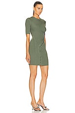 SIMKHAI Gilly Lace Up Mini Dress in Park Slope Multi, view 2, click to view large image.