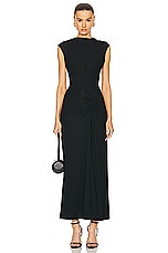 SIMKHAI Acacia Sleeveless Midi Dress in Black, view 1, click to view large image.