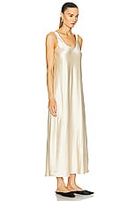 SIMKHAI Rania Maxi Slip Dress in Champagne, view 2, click to view large image.