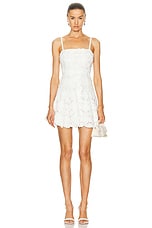 SIMKHAI Sophie Mini Dress in White, view 1, click to view large image.