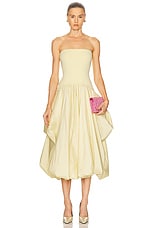 SIMKHAI Izzy Midi Dress in Sunglow | FWRD