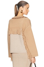 SIMKHAI Chesney Oversized Cardigan in Camel Multi | FWRD