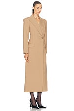 SIMKHAI Silvia Tailored Coat in Camel, view 2, click to view large image.