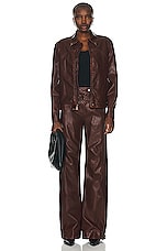 SIMKHAI Fraiser Straight Leg Cargo Pant in Sierra, view 4, click to view large image.