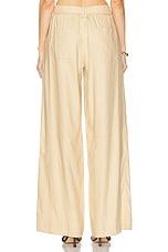 SIMKHAI Amaya Belted Pants in Natural, view 3, click to view large image.