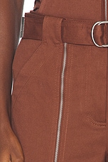 SIMKHAI Fabiana Belted Pant in Chestnut, view 6, click to view large image.