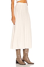 SIMKHAI Jovie Skirt in White, view 2, click to view large image.