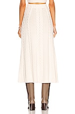SIMKHAI Jovie Skirt in White, view 3, click to view large image.
