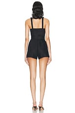 SIMKHAI Kai Bustier Romper in Black, view 3, click to view large image.