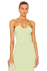 SIMKHAI Hartley Tank Top in Pear, view 1, click to view large image.