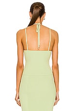 SIMKHAI Hartley Tank Top in Pear, view 3, click to view large image.