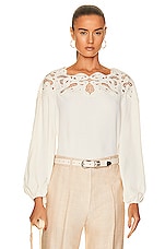 SIMKHAI Lochlyn Top in Ivory, view 1, click to view large image.