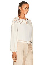 SIMKHAI Lochlyn Top in Ivory, view 2, click to view large image.