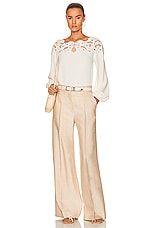 SIMKHAI Lochlyn Top in Ivory, view 4, click to view large image.