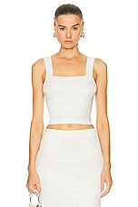 SIMKHAI Carter Tank Top in Ivory, view 1, click to view large image.