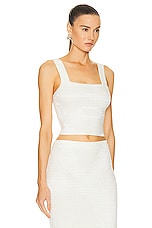 SIMKHAI Carter Tank Top in Ivory, view 2, click to view large image.