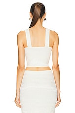 SIMKHAI Carter Tank Top in Ivory, view 3, click to view large image.