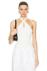 SIMKHAI Andrea Tank Top in White, view 1, click to view large image.