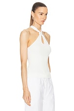 SIMKHAI Andrea Tank Top in White, view 2, click to view large image.
