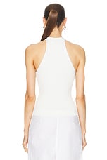 SIMKHAI Andrea Tank Top in White, view 3, click to view large image.