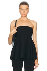 SIMKHAI Ioanna Strapless Top in Black, view 1, click to view large image.