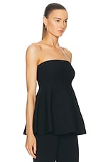 SIMKHAI Ioanna Strapless Top in Black, view 2, click to view large image.