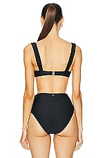SIMKHAI Anniston Bikini Top in Black, view 3, click to view large image.