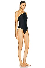SIMKHAI Elodie Swimsuit in Black, view 2, click to view large image.