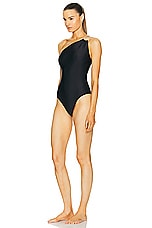 SIMKHAI Elodie Swimsuit in Black, view 3, click to view large image.