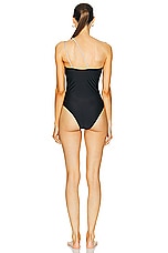SIMKHAI Elodie Swimsuit in Black, view 4, click to view large image.