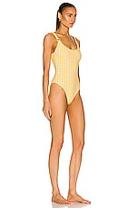 SIMKHAI Rosabel Swimsuit in Daffodil, view 2, click to view large image.