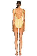 SIMKHAI Rosabel Swimsuit in Daffodil, view 3, click to view large image.