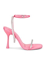SIMKHAI Luxon Crystal Harness Sandal in Taffy, view 1, click to view large image.
