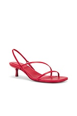 SIMKHAI Cedonia Strappy Kitten Heel Sandal in Rose, view 2, click to view large image.