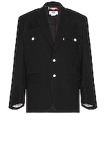 Junya Watanabe Levi's W Blazer in Black, view 1, click to view large image.