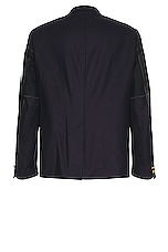 Junya Watanabe Brooks Brothers Blazer in Navy & Black, view 2, click to view large image.